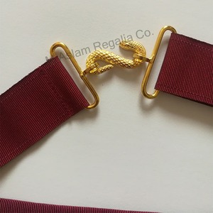 Knight Meson-delantal de piel de cordero y faja con insignia bordada a mano, regalia irlandés - Product Image 3