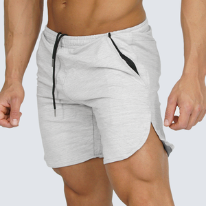 Pantalones Cortos Deportivos Personalizados OEM, Azul Marino, Cómodos, de Felpa, con Cordón, para Gimnasio, para Hombre, para Correr - Product Image 3