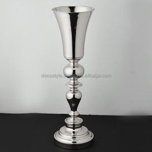 Tall Urn Metal Flower <b>Vase</b> - Product Image 2