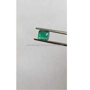 Accesorio de joyería de corte de esmeralda de Zambia natural de grado AAA con certificado IGI joya verde - Product Image 3