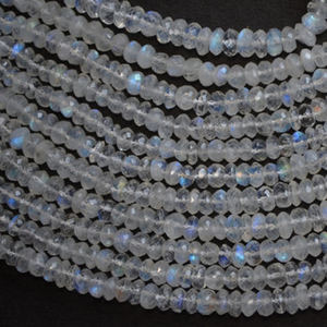 Piedras de piedra lunar de arcoíris, cuentas facetadas, cristales curativos, hechas a mano, compra en línea - Product Image 3