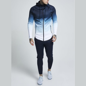 Invierno logotipo personalizado hombre de alta calidad chándales Fit los hombres en blanco Sudadera larga gimnasio Pantalones negro sudaderas con capucha trajes de sudor - Product Image 2