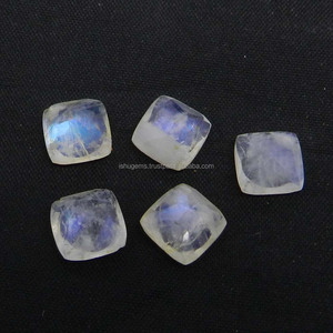พลอยสีรุ้งทรงหลวม2.40ชิ้นขนาด8x8มม. สำหรับทำเครื่องประดับอัญมณีสีขาวธรรมชาติ - Product Image 2