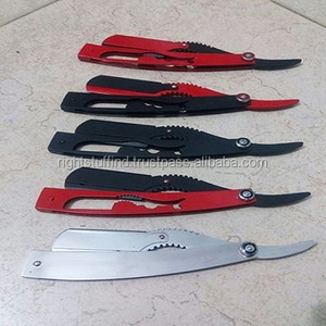 Maquinilla de afeitar de garganta de corte recto con hoja de acero inoxidable profesional para BARBER SALON RASOIRS RASOI NAVALHA - Product Image 1