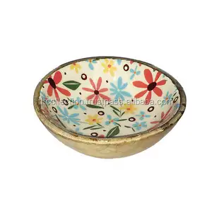 Best Sell 2022 Luxury Design Mango Wooden Made Salad Bowl For Home and Hotels Uses Manufacture in India For Sale