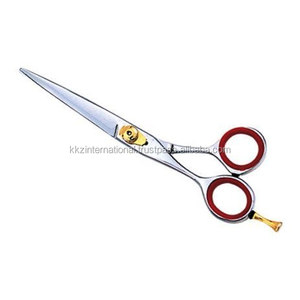 Ciseaux de salon professionnels de 5 pouces, droits, réglables, à vis plate, lame incurvée tranchante, acier inoxydable 440c, logo personnalisé - Product Image 4