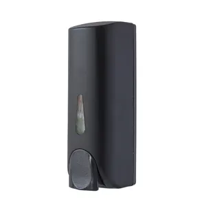 360ml Wall Mounted Installation black ABS Plastic Manual hand soap dispenser liquid soap dispenser