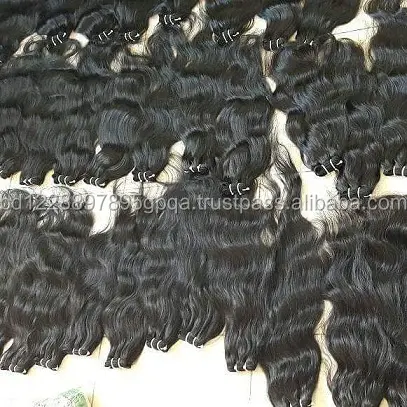 Máquina de pelo peruano alineado con cuticed, cabello humano rizado de trama ondulado, peluca de cabello humano, 100% virgen, superventas, trama de genio