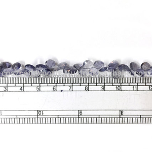 ลูกปัดหินรูปลูกแพร์ของ Iolite ขนาด5x7ถึง5X6มม. ลูกปัดหินขนาด10นิ้ว - Product Image 1