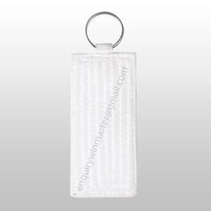 Llavero con Mini cinturones de Karate, llavero azul y blanco - Product Image 2