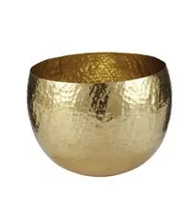 Cuenco de Latón chapado en latón martillado - Product Image 1