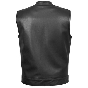 Chaleco de motorista de cuero genuino de Primavera de talla grande para hombre con protección corporal para carreras de motos-diseño elegante - Product Image 2