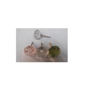 Le bouton d'armoire en verre de haute qualité tire pour le bouton de cuisine de tiroirs avec le bouton d'armoire de garde-robe de Base en laiton au prix de gros - Product Image 2