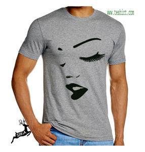 OEM Design cou T-Shirt blanc 2019 non teint mélange Jersey 100% coton couleur personnalisée Smart décontracté unisexe - Product Image 1