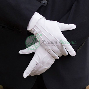 Logo de broderie blanche maçonnique 100% coton applicable aux scènes quotidiennes et commerciales de ski en plein air - Product Image 5