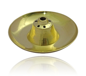 Plate <b>Incense</b> <b>Stick</b> <b>Holder</b> Brass with Golden Finish Metal Round Plate <b>Incense</b> <b>Stick</b> <b>Holder</b> - Product Image 2