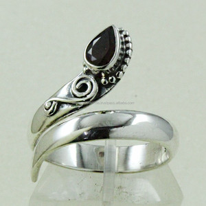 925แหวนงูเงินสเตอร์ลิงพร้อมชุดฝาเพชรโกเมนชุบทองสไตล์วินเทจฟรีโลโก้ขายส่งจากโรงงาน - Product Image 2