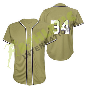 OEM Design personnalisé Sublimation Imprimé Sportswear Baseball & Softball Wear Jersey Button Shirts Polyester Respirant Quick Dry - Product Image 5