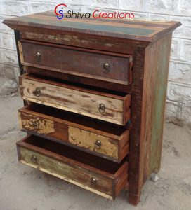 Commode en bois recyclé et récupéré abordable - Product Image 2