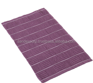 ผ้าเช็ดครัวสีม่วง ผ้าเช็ดครัวคุณภาพพรีเมียม เป็นมิตรกับสิ่งแวดล้อม ผู้ผลิตผ้าเช็ดครัวแบบมืออาชีพที่รับผลิตตามสั่งในอินเดีย - Product Image 1