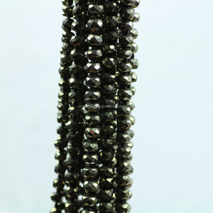 Perles rondes en pierre de pyrite en cristal à facettes en gros pierres de guérison en vrac cristaux naturels à facettes - Product Image 4