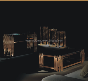 Muebles modernos de lujo para el hogar, mesas de consola superior de mármol con marco de acero inoxidable dorado, de buena calidad, baratos - Product Image 4