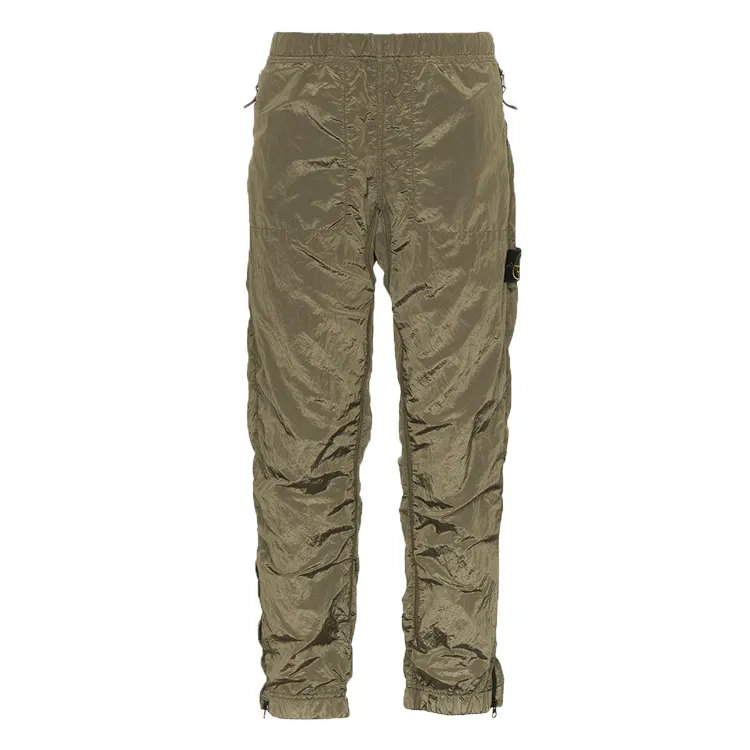 OEM कस्टम नई फैशन पुरुषों स्लिम फिट ज़िप कफ ट्रैक पैंट लोगो अलंकृत sweatpants