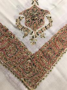 Turma Mussar Hand Embroidered Cashmere <b>Scarf</b> <b>Square</b> Style for Winter for Oman & Qatar's Muslim Department - Product Image 3