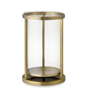 Candelabro de hierro de latón antiguo para Navidad - Product Image 1