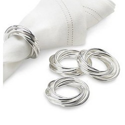Élégants ronds de serviette en métal pour mariages, restaurants, hôtels et fêtes-pour décorer les tables à manger - Product Image 2