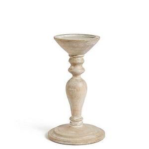 Blanc Bois Pilier Bougeoir - Product Image 1