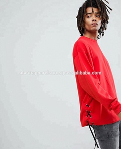 Vente en gros sweat à capuche personnalisé 80% coton 20% polyester sweat-shirt à fente latérale en dentelle respirant et surdimensionné avec motif d'impression 3D - Product Image 3