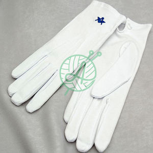 Logo de broderie blanche maçonnique 100% coton applicable aux scènes quotidiennes et commerciales de ski en plein air - Product Image 2