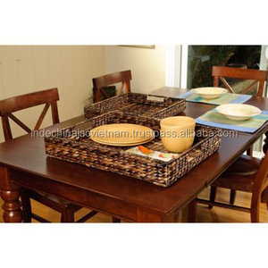 Bandeja Vietnamita Única de Jacinto de Agua con Asas, Elegante Bandeja - Product Image 6