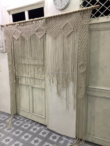 Telón de fondo moderno para bodas, cortina de macramé bohemia personalizada, decoración boho chic para bodas en la playa, fiestas al aire libre, macramé colgante de pared de tamaño personalizado - Product Image 5