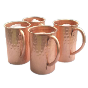 Tasse de mulet de moscou en cuivre martelé, ensemble de 4 tasses, livraison gratuite - Product Image 1