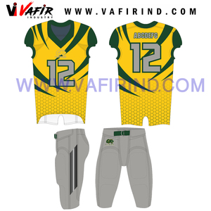 Uniforme de equipo de fútbol americano profesional al por mayor, conjunto de uniformes de fútbol americano sublimado personalizado para adultos - Product Image 3