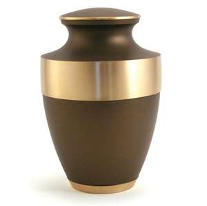 New Lines Adult Memorial Metal Urna Bronce rústico Estilo Americano/europeo Almacenamiento de estilo americano/europeo Cenizas funerarias humanas - Product Image 1