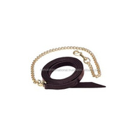 Laisse en cuir de cheval avec chaîne en plomb