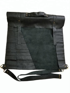 ม้วนมีดเชฟมืออาชีพน้ำหนักเบาหนังแท้พรีเมี่ยมพร้อมกระเป๋า8ช่องปรับแต่งได้ - Product Image 4