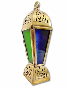 BR361 Unique NEW Style Egyptian RAMADAN Brass Islamic <b>Lantern</b> / <b>Candle</b> <b>Holder</b> - Product Image 1