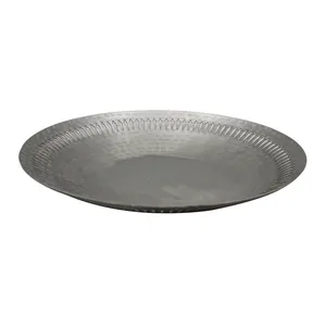 Aluminium Metal Round Large Serving Trays