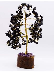 Arbre à puce en cristal Onyx noir Reiki pierre décor de Table arbre de vie artificiel pierre naturelle 7 chakra cristal puce cadeaux chanceux - Product Image 2