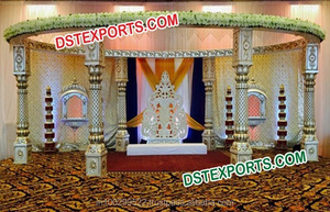 Mandap de Boda en Venta, Mandap de Boda Tradicional Tallado en Fibra, Mandap de Boda de California - Product Image 2