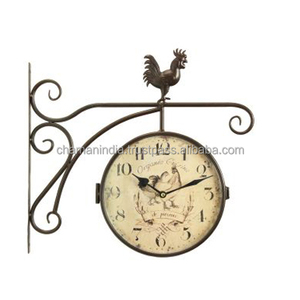 Antique Hanging Wall Clocks Double Sided Wall Clock Vintage Style - Product Image 1