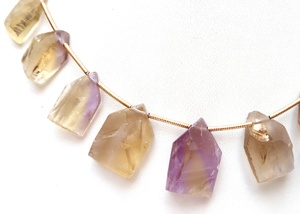 Perles de pierre précieuse brute, 1 brin naturel, 9 pièces, amétrine non traitée, pierre précieuse brute, Offre Spéciale - Product Image 3