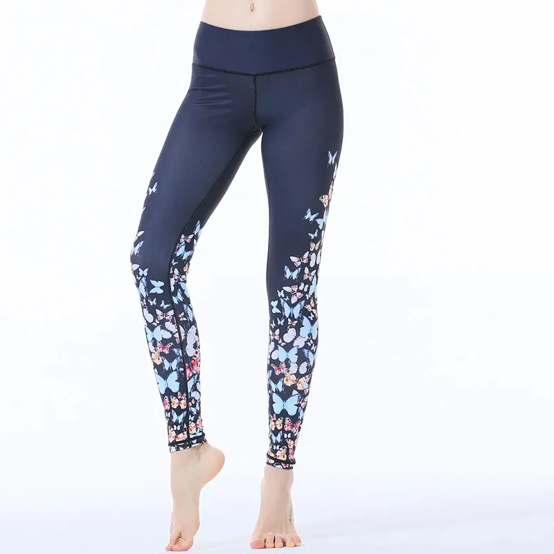 Mallas de Yoga de cintura alta para mujer, pantalones ajustados deportivos para Fitness, pantalones para correr sin costuras