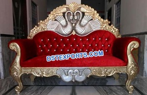 Sofá Profesional Moderno de Lujo Tallado en Madera de Teca para Bodas Árabes y Eventos en EE. UU. - Product Image 5