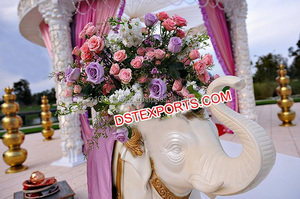 Statue d'éléphant en plastique FRP, décoration pour mariage, statue pour passerelle, princesse indienne et Royal - Product Image 2