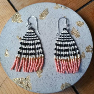   Pendientes colgantes de cuentas hechos a mano/Pendientes de cuentas/Pendientes de cuentas pequeñas - Product Image 1